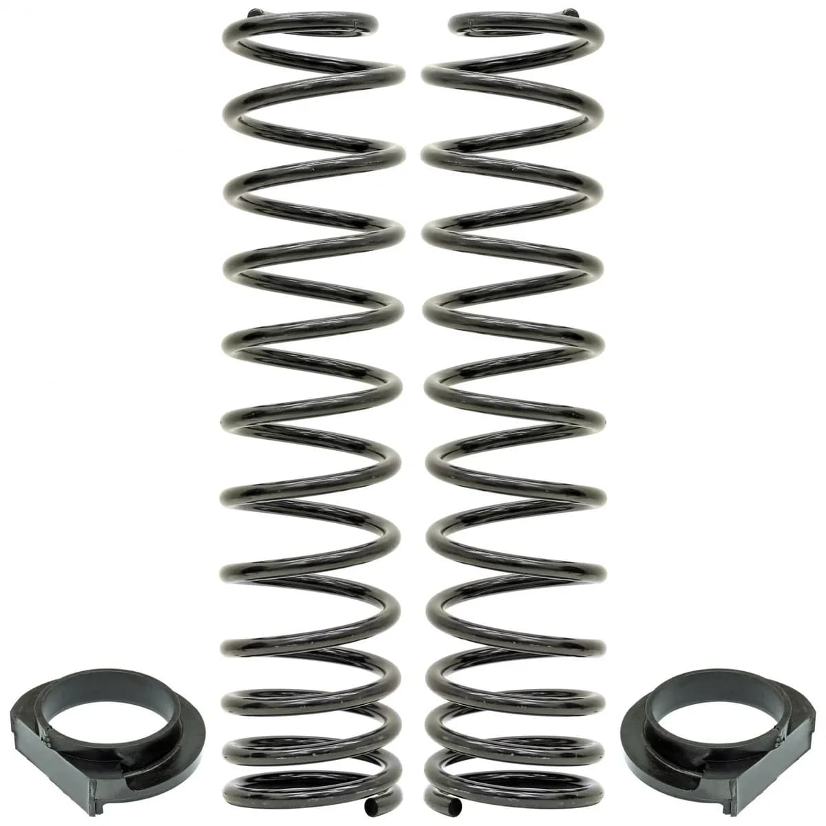 Front Coil Springs 18-Up Wrangler JL 4 Inch Lift Includes Urethane Isolators Pair RockJock 4x4