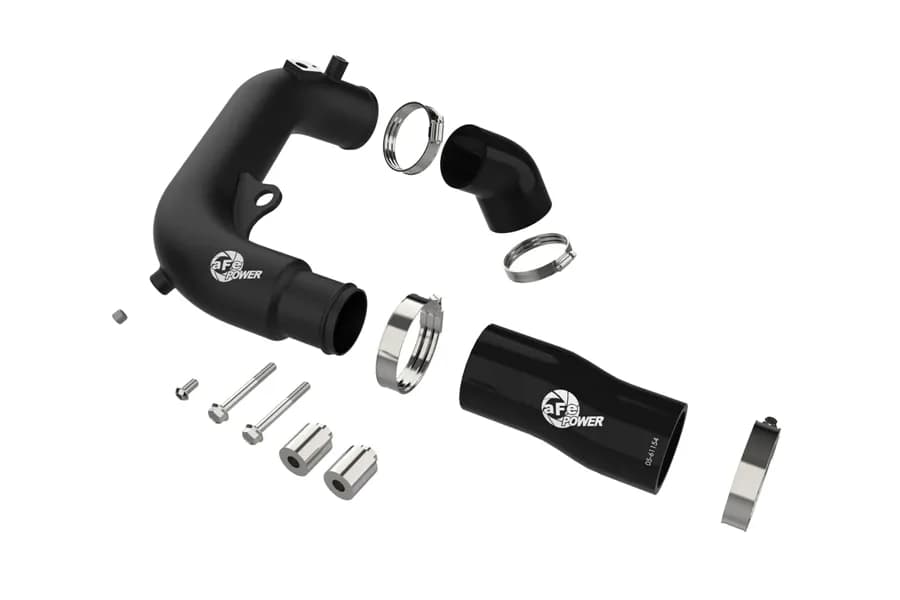 aFe Power - BladeRunner 2-1/2 IN Aluminum Hot Charge Pipe Black Jeep Wrangler (JL) 24-25 L4-2.0L (t)
