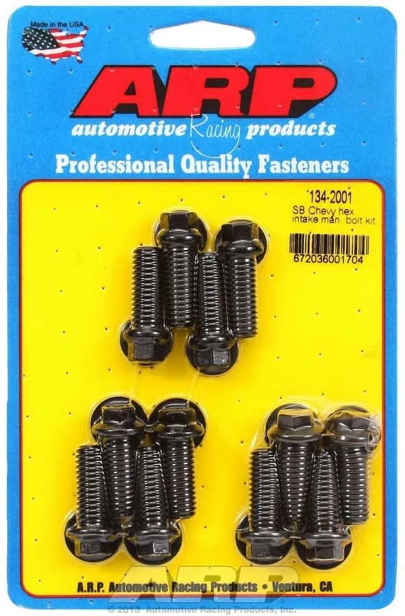 sb Chevy Hex Bolt Head Intake Manifold Bolt Kit