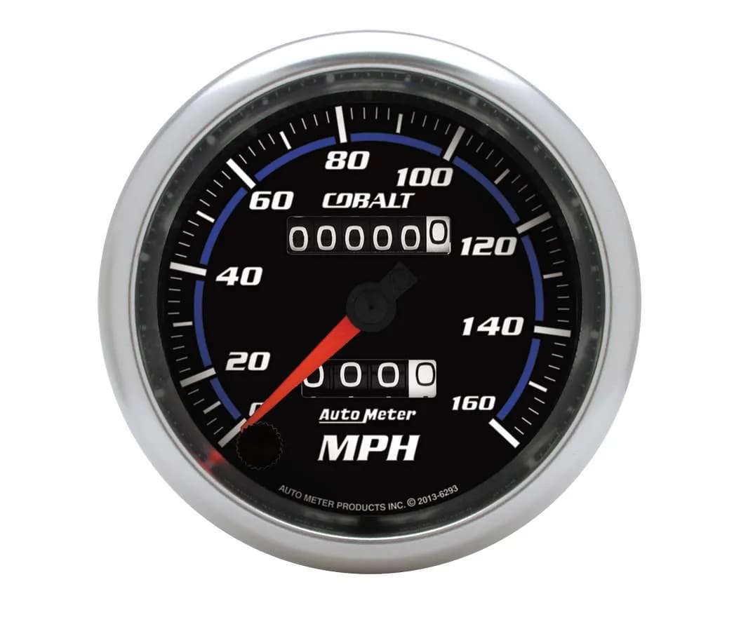 Gauge, Speedometer, 3 3/8", 160mph, Mechanical, Cobalt