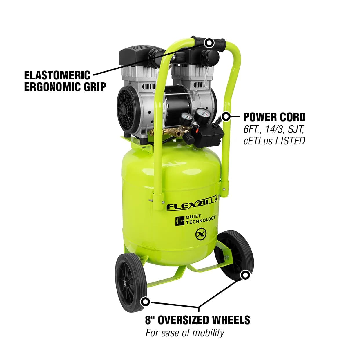 Portable Air Compressor 2 HP 115v 20 Gal