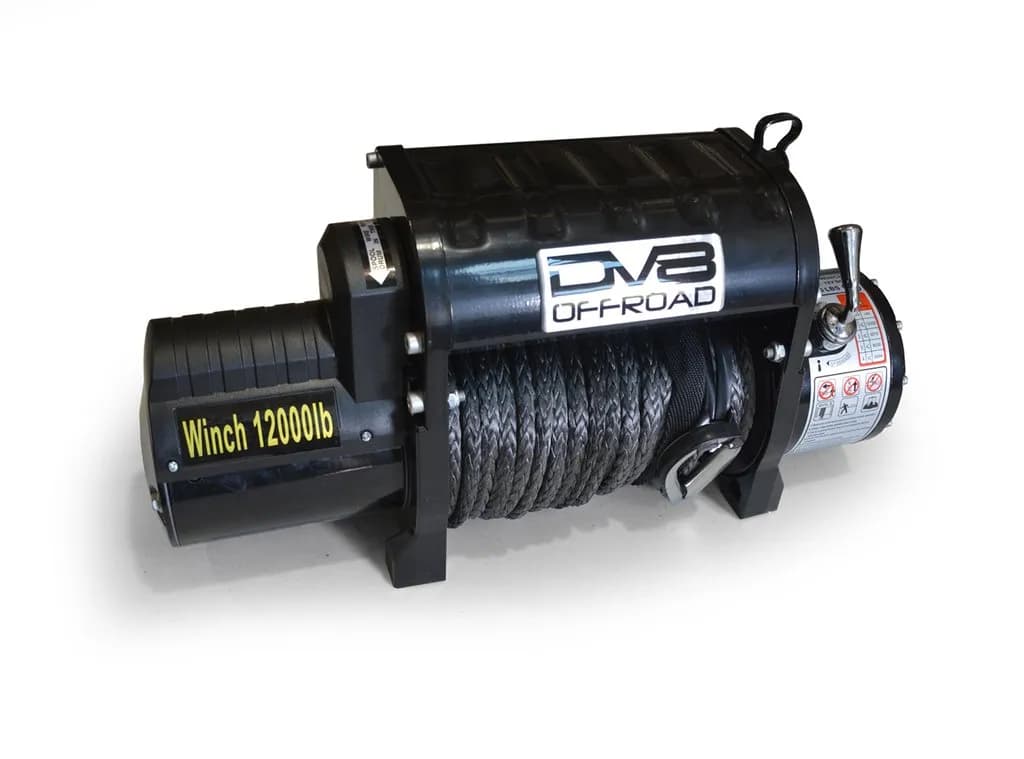 DV8 Offroad Winch w/Synthetic Line and Wireless Remote 12,000lb