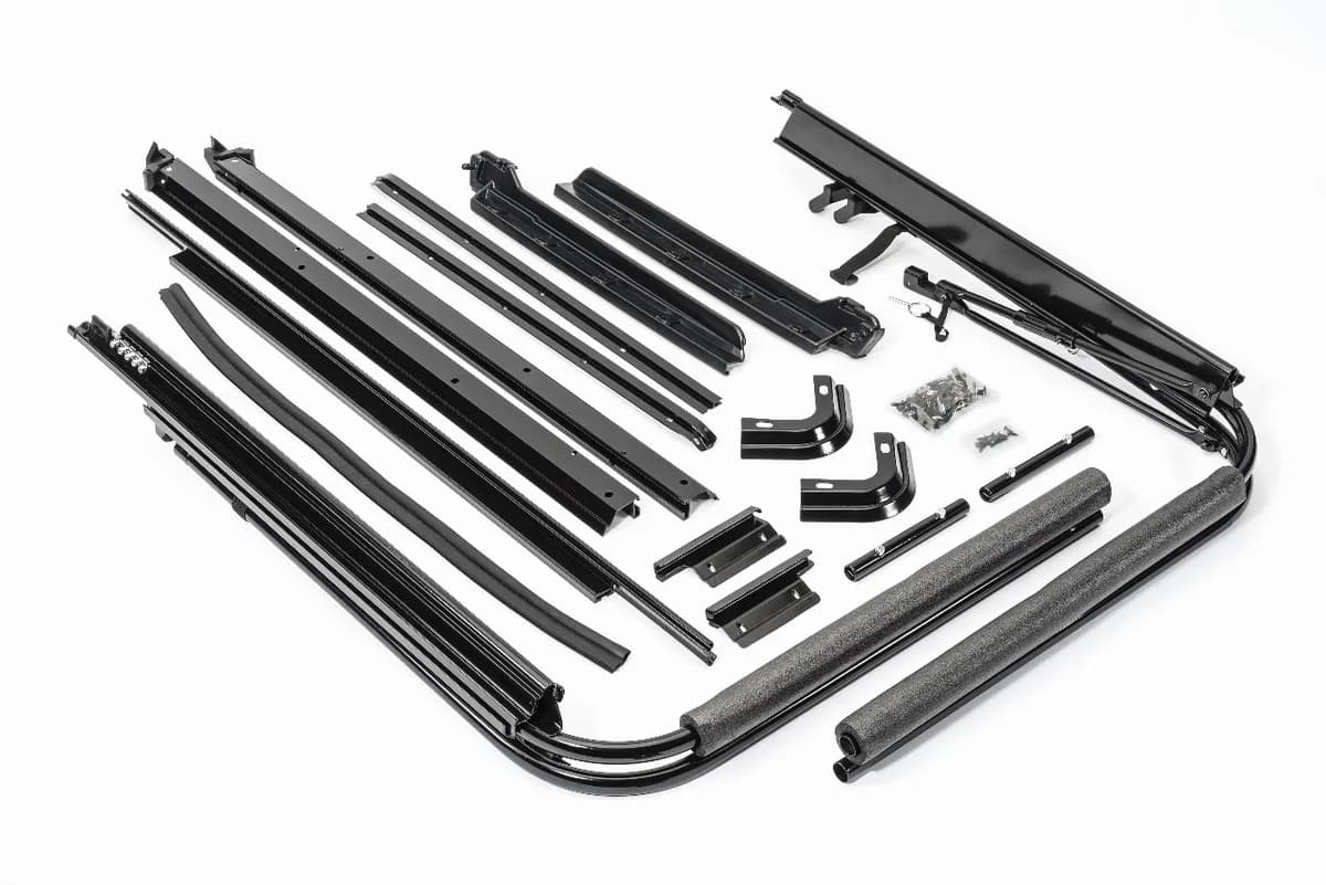 Jeep YJ Complete Replacement Hardware Kit For 87-95 Wrangler YJ Black MasterTop