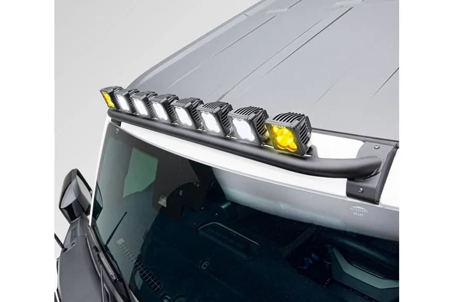 ZROADZ Front Roof Multiple LED Pods Mount Kit - White/Amber - Bronco 2021+