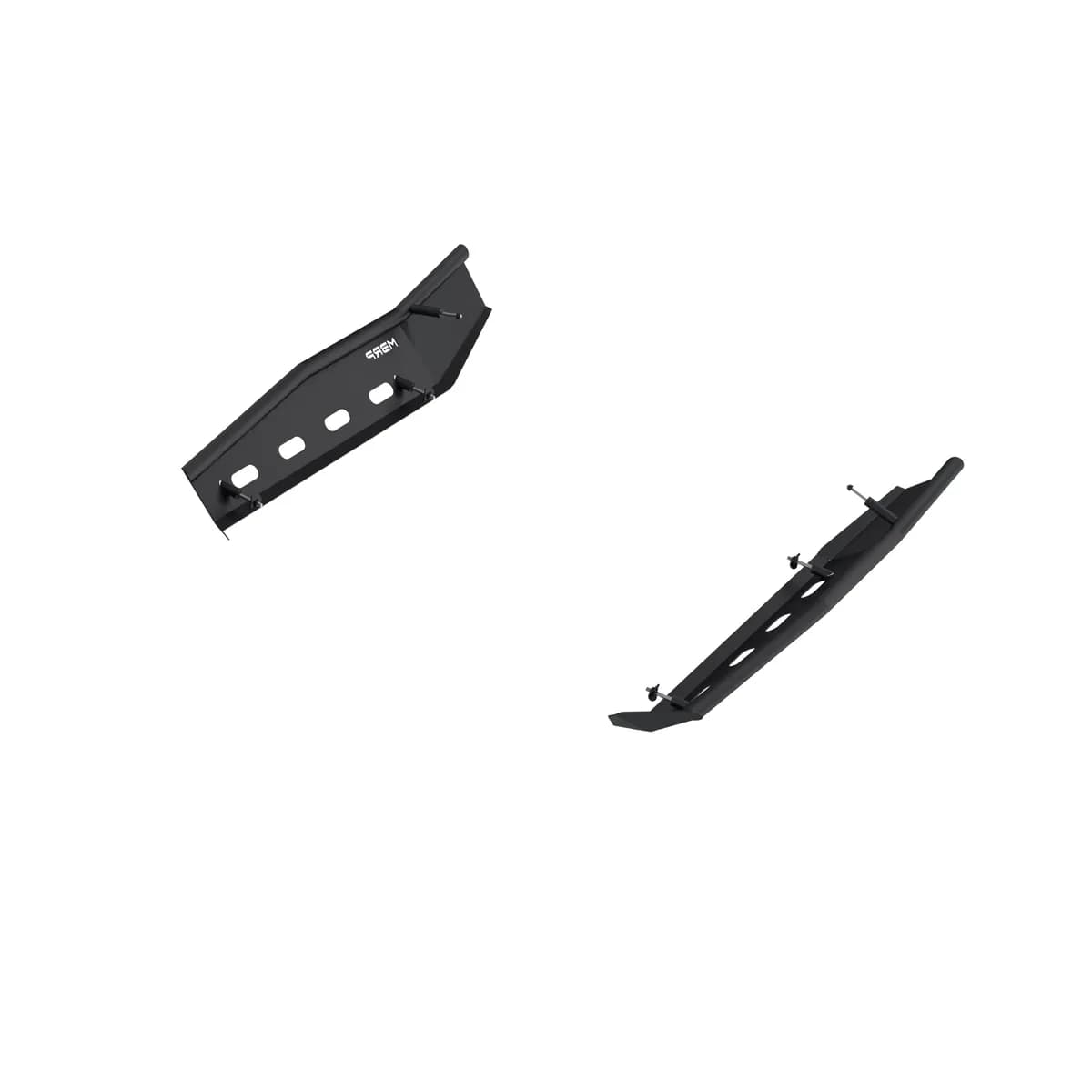 MBRP 2024-2025 Can-Am Maverick R Black-Coated Steel Rock Slider Kit AC-9219-04