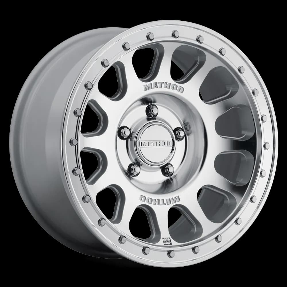 MR709 HD Bead Grip 17x8.5 0mm Offset 6x135 87mm Centerbore Machined - Clear Coat