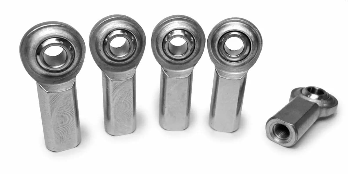 Inch Female Steel Housing, Bronze Race 1/2-20 LH 5 Pack