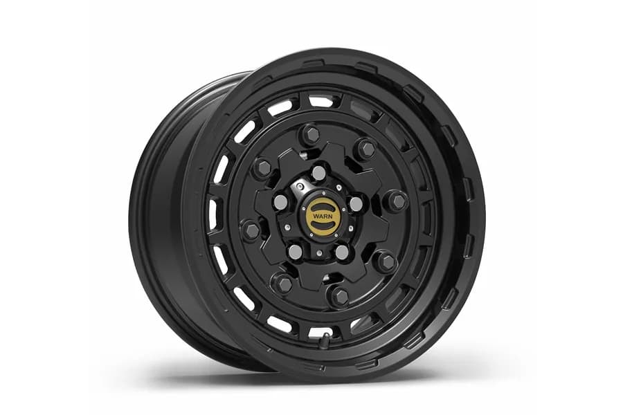 Warn - Warn Epic Jackhammer Wheel in Black; 17x8.5 Diameter, 5x5 (5x127) Bolt Pattern, 0 Offset Perfect For Jeep Wrangler Jk, Jl, And JT Fitments