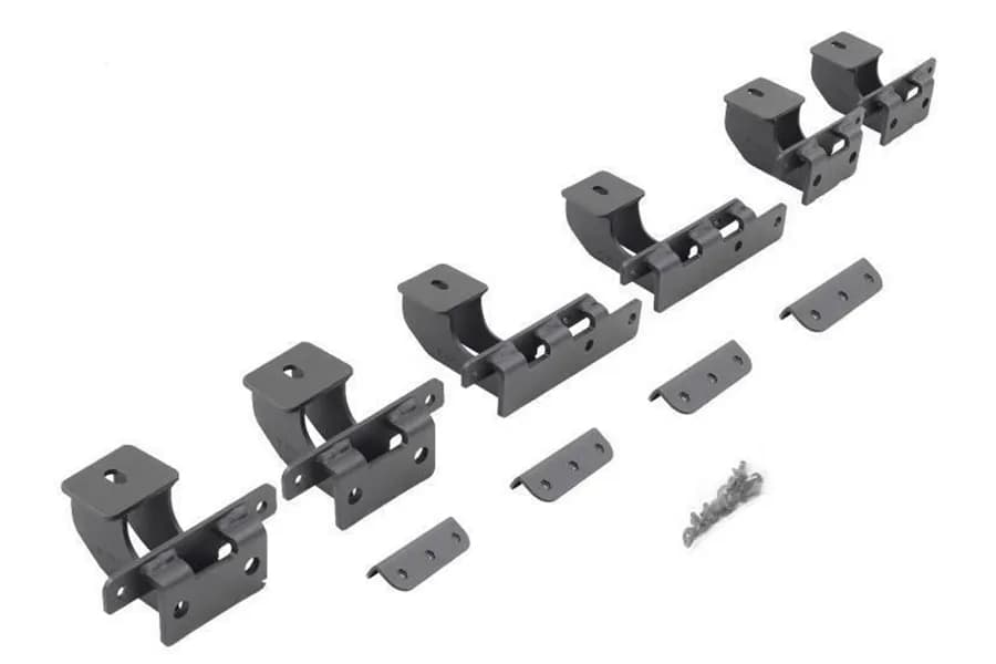 Go Rhino D64505TK - Dominator Xtreme D1,,D2, D6, DSS, DT Side Steps - Mounting Brackets Only - Textured Black