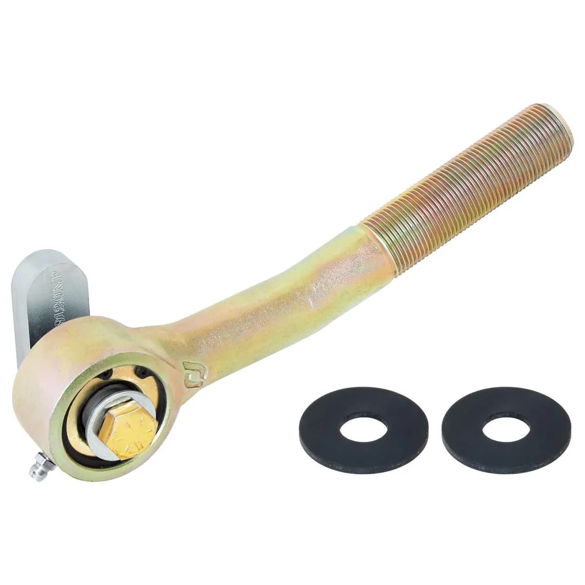 Johnny Joint Rod End 2 Inch Narrow Forged Long Shank Bent for TJ/LJ/XJ/MJ/ZJ Front Trac Bar 1 Inch-14 RH Threads 1.600 Inch x .510 Inch Ball RockJock 4X4