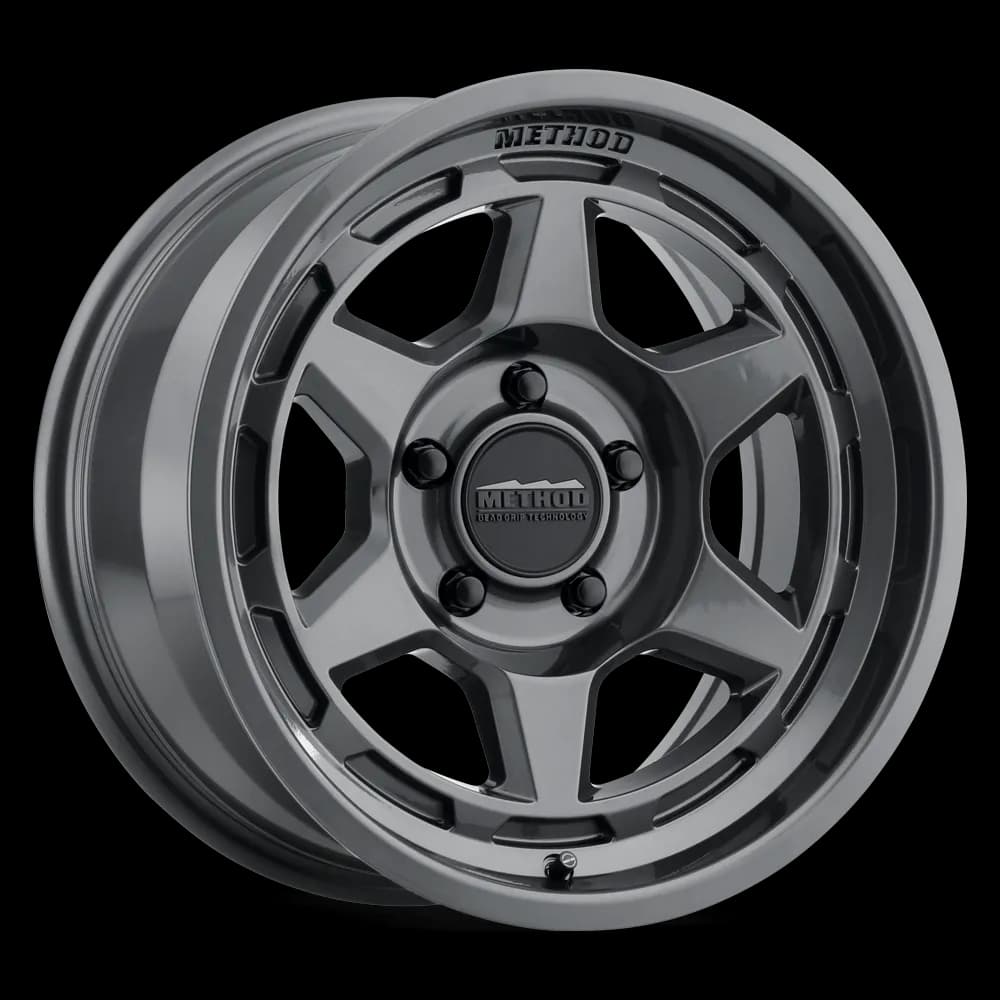 MR708 Bead Grip 17x8.5 0mm Offset 6x5.5 106.25mm Centerbore Gloss Titanium