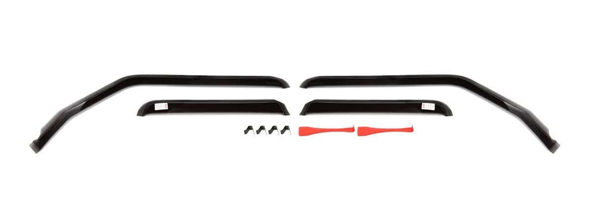 20c Gladiator/18c Wrangler Unlimited Front&rear Side Window Deflectors Dark Smoke