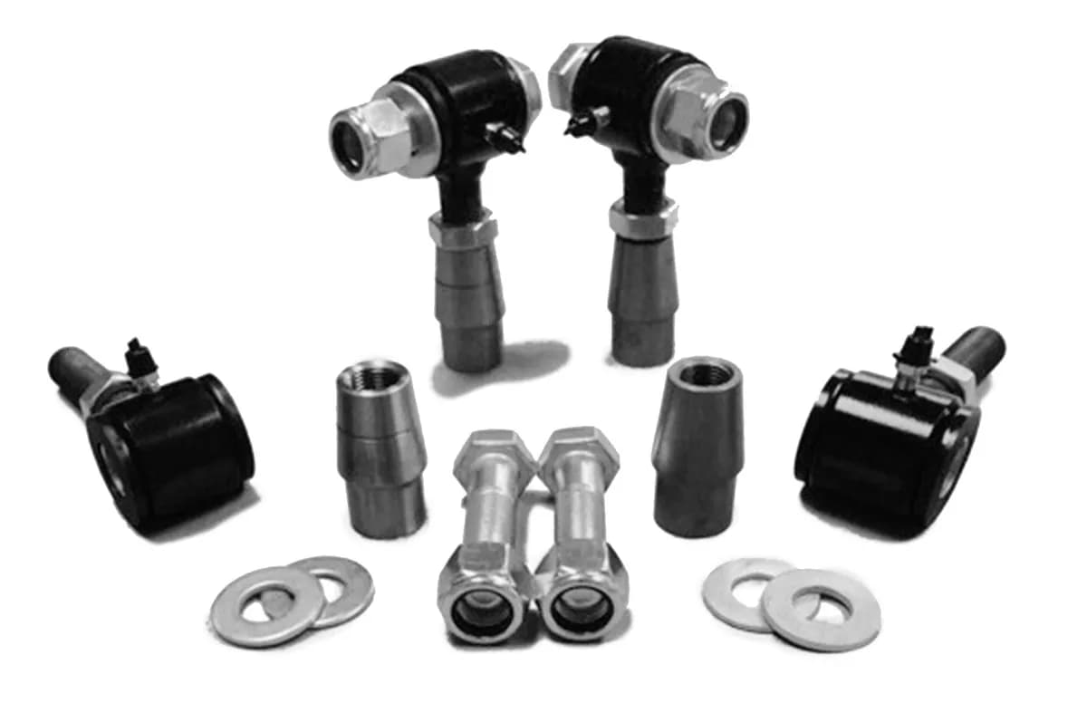 Steinjäger 3/4-16 RH LH Poly Bushings Kits, Male 3/8 Bore x 3.00 Wide fits 1.500 x 0.250 Tubing Black Powdercoated Bush Housing Four Poly Ends Per Kit