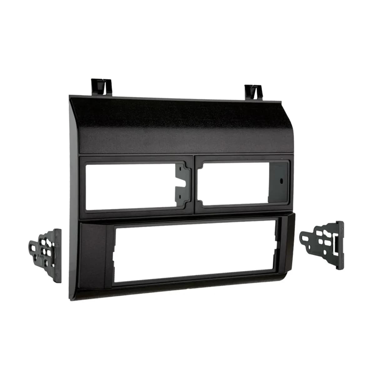 TURBOKits; Radio Installation Kit; Incl. Instructions/Snap-IN ISO Mount Brackets; Automotive-Grade ABS Plastic; Matte Black;