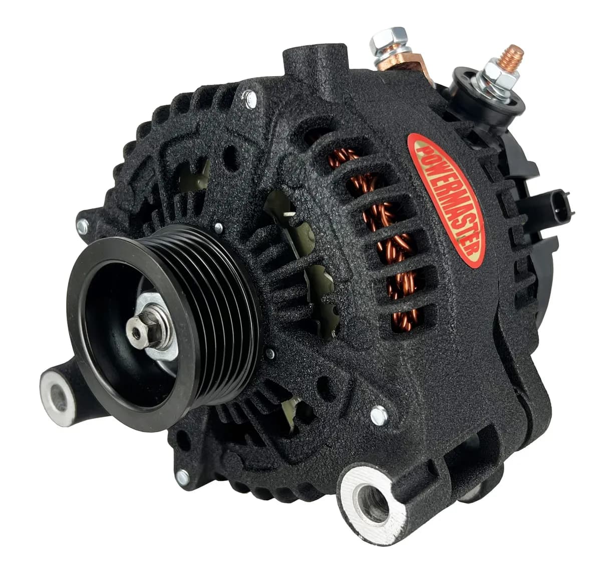 1222 Wrangler Jt/Gladiator 3.6l v6 Alternator 250a Output w/ 6 Groove Pulley Black