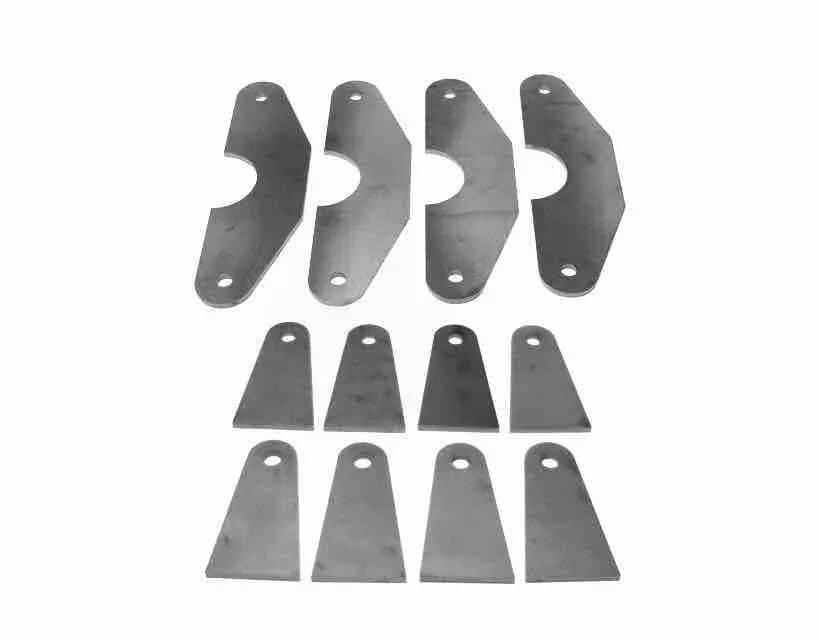 Steinjäger Tabs and Clevises, Weld On 4 Link Tab and Clevis Kits 0.500 Bore 3.00 Axle Diameter 4 Parallel Tabs, 8 Straight Tabs Four Link Suspension