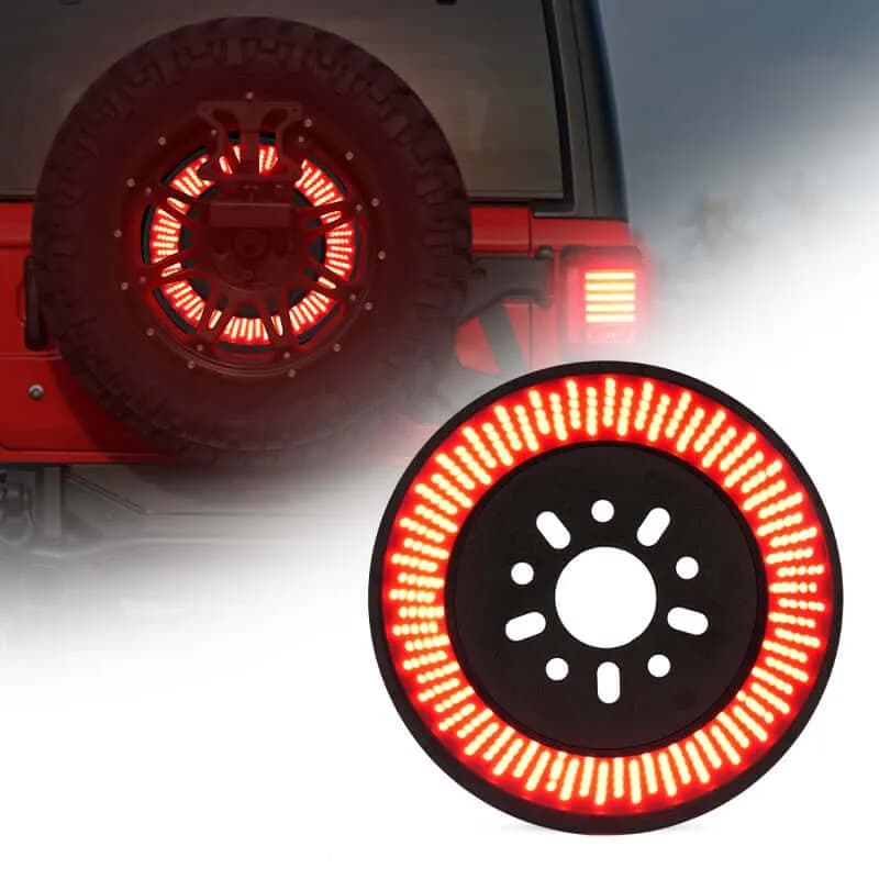 Spare Tire 3rd Brake LED Light for 07-18 Jeep Wrangler JK JKU