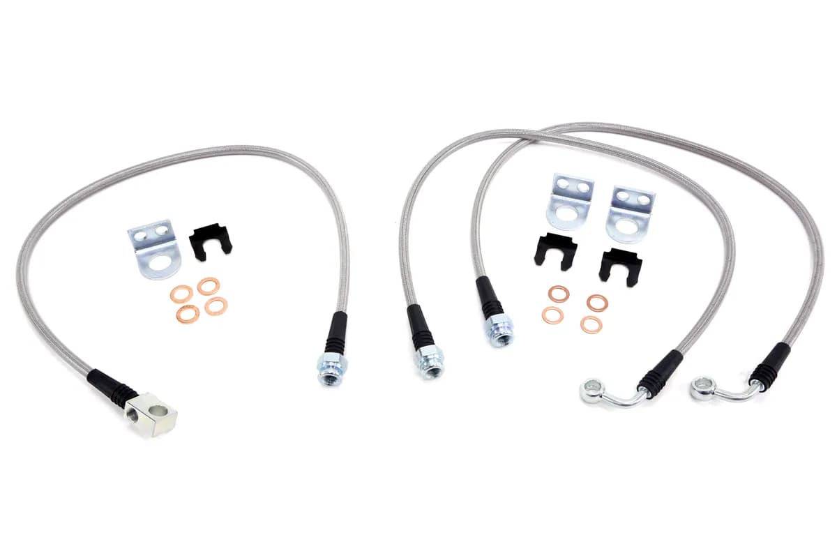 Brake Line Kit 26in Front And Rear TJ Boxed Bldblkit