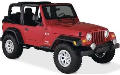 Bushwacker 6in Pocket Style Fender Flares - TJ/LJ