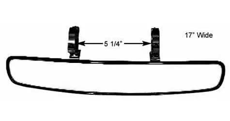 Wide Angle Mirror W/1.75in Mount