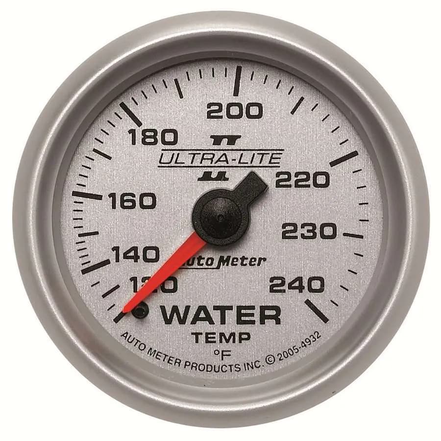 Gauge, Water Temp, 2 1/16", 120-240?F, Mechanical, Ultra-Lite II