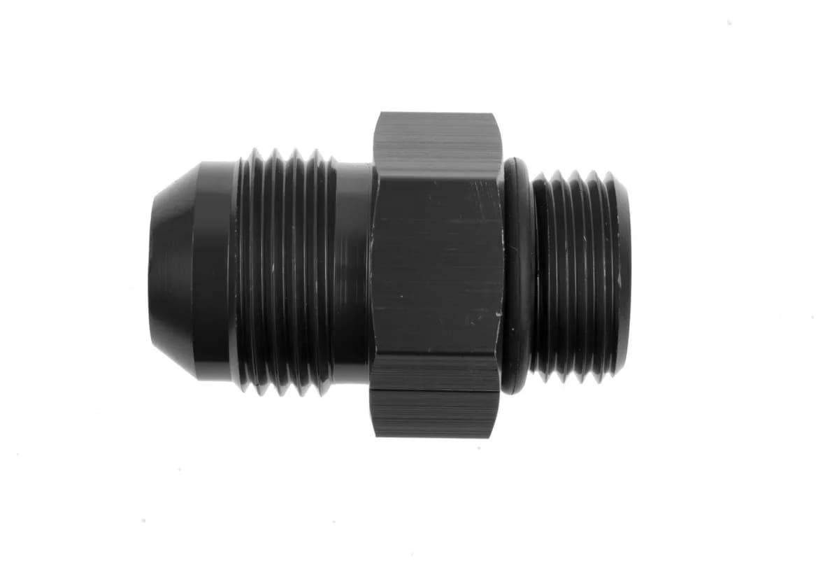 10 Male to 10 Oring Port Adapter (High Flow Radius Orb) Black