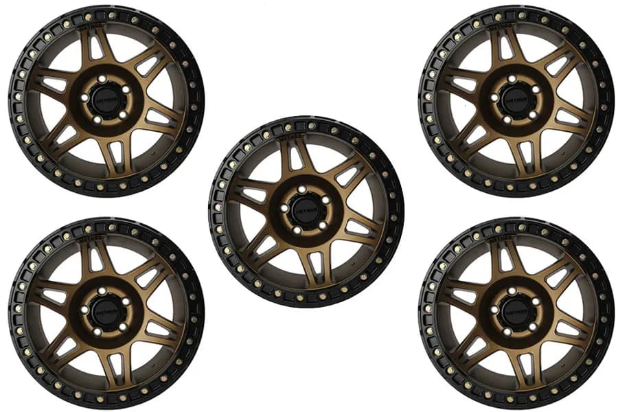 Method Race Wheels MR106 17x9 5x5 Beadlock Wheel Bronze - JT/JL/JK
