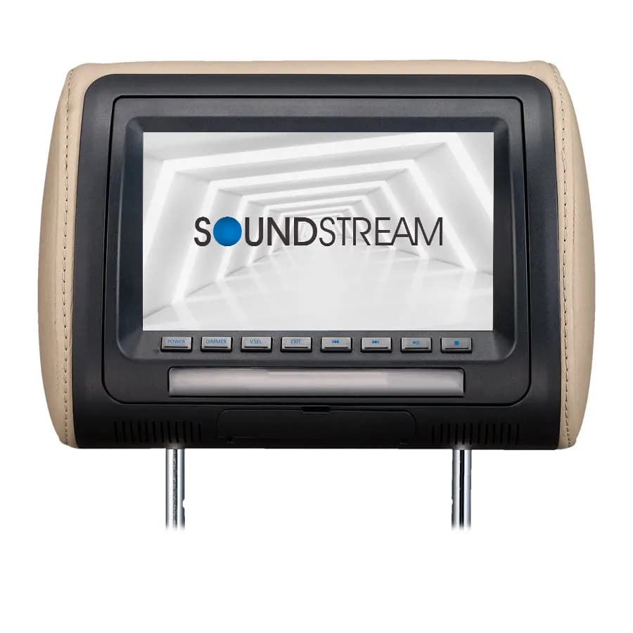 Universal Headrest W/7in Lcd 3 Color Changeable