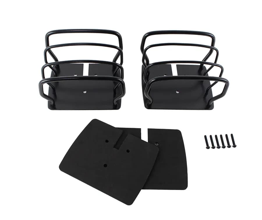 JEEP CJ/YJ/TJ Taillight Guard Pair 76-06 CJ and Wrangler YJ/TJ Powdercoat Black Kentrol