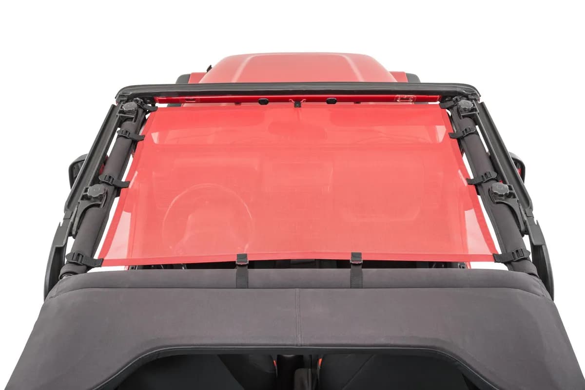 Jeep TJ Mesh Bimini Top ShadeMaker For 97-06 Wrangler TJ Red MasterTop