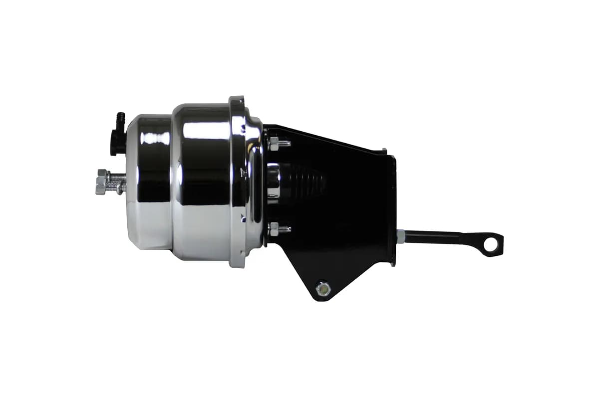 LEED Brakes 7 inch dual power brake booster with bracket (Chrome)