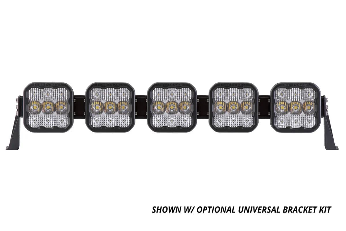 Diode Dynamics - SS5 Pro Universal CrossLink 5-Pod Lightbar Yellow Driving