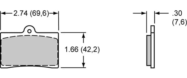 Wilwood Pad Set BP-10 6208 GP300 GP310 GP340