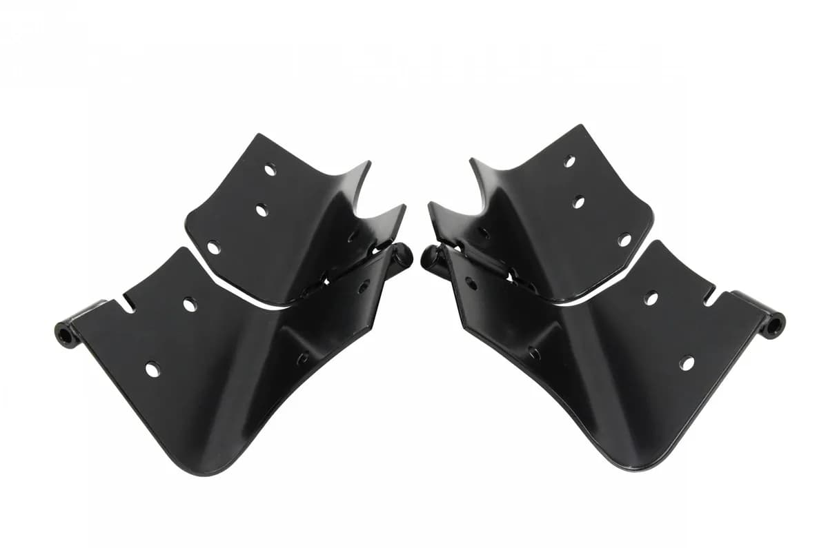 Jeep TJ Windshield Hinge Pair 97-06 Wrangler TJ Powdercoat Black Kentrol