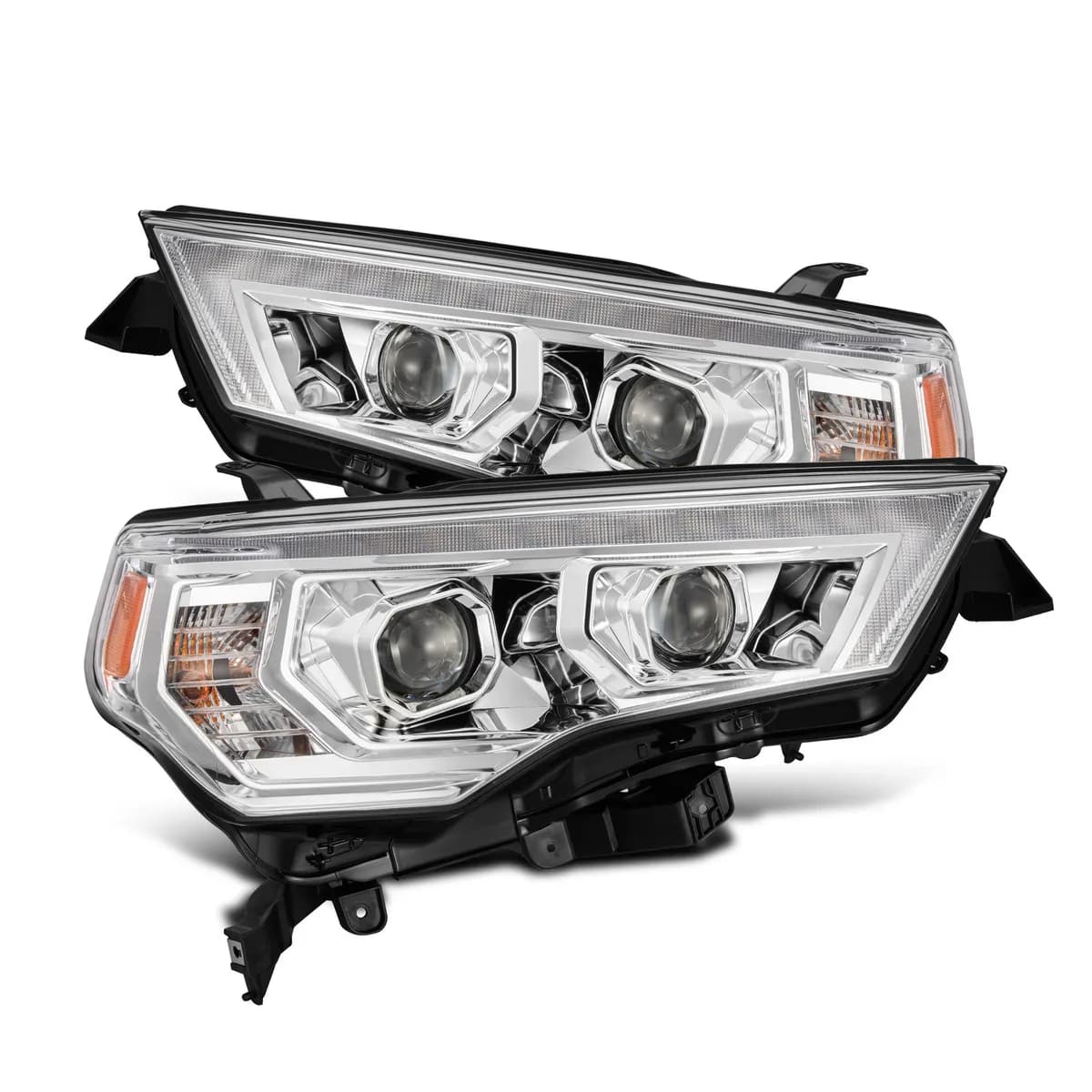 1422 4runner Luxx LED Projector Headlights Chrome W/Activation Light & Sequential Signal/Drl