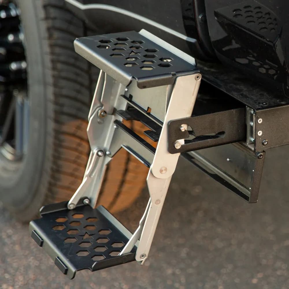 R-STEP 9 Inch Wide For 2016-2023 Toyota Tacoma Bed Step Attachment Brackets Behind Passenger Rear Tire Rock Slide Engineering