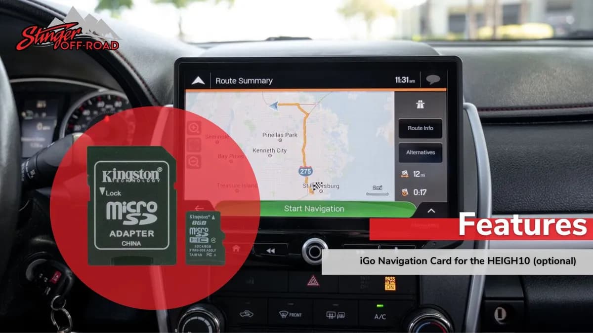 iGo Navigation Card for Stinger Infotainment Radios