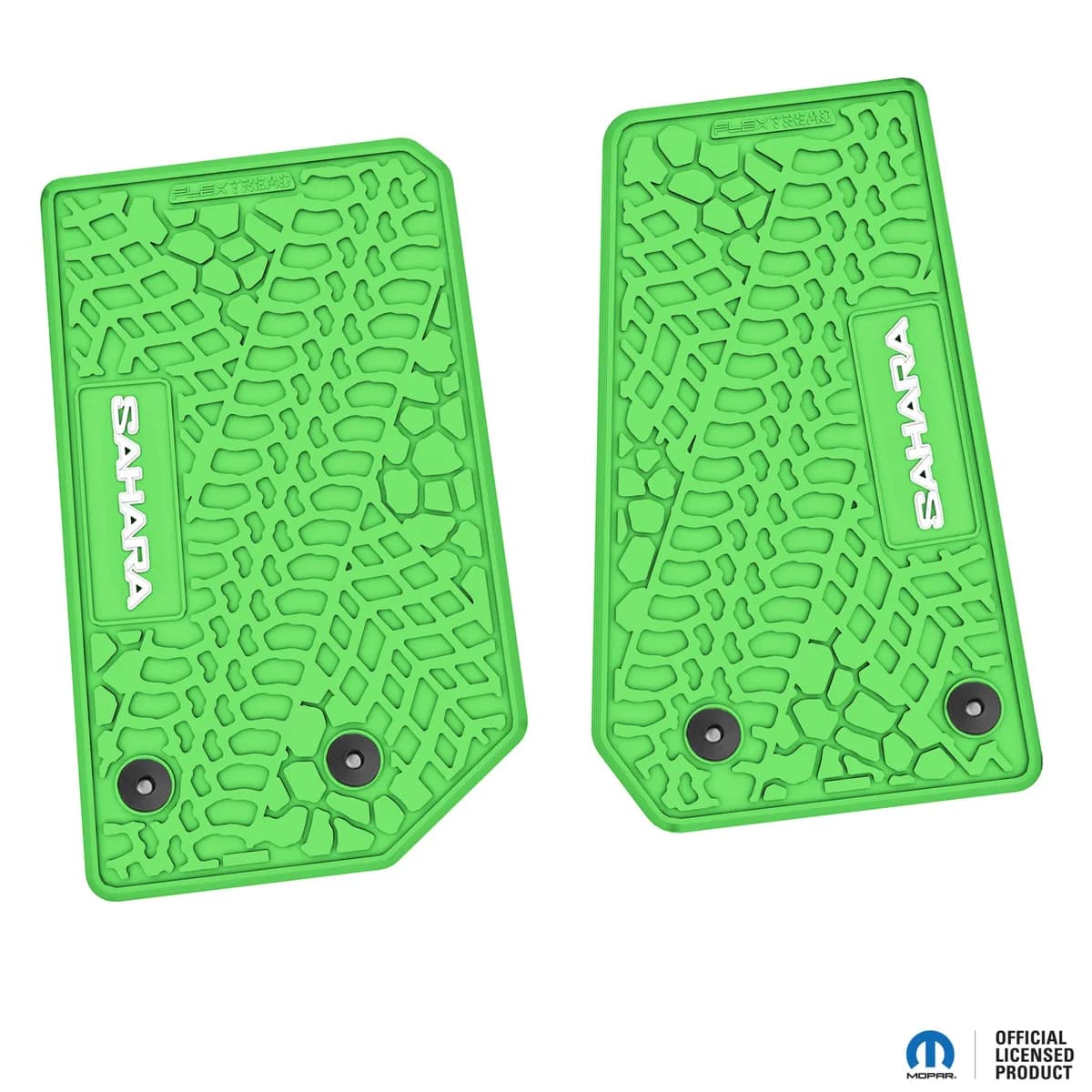 14-18 Jeep JK 2 Dr Front -Tire Tread/Scorched Earth Scene w/ Wrangler Insert - Black w/ Pink Insert