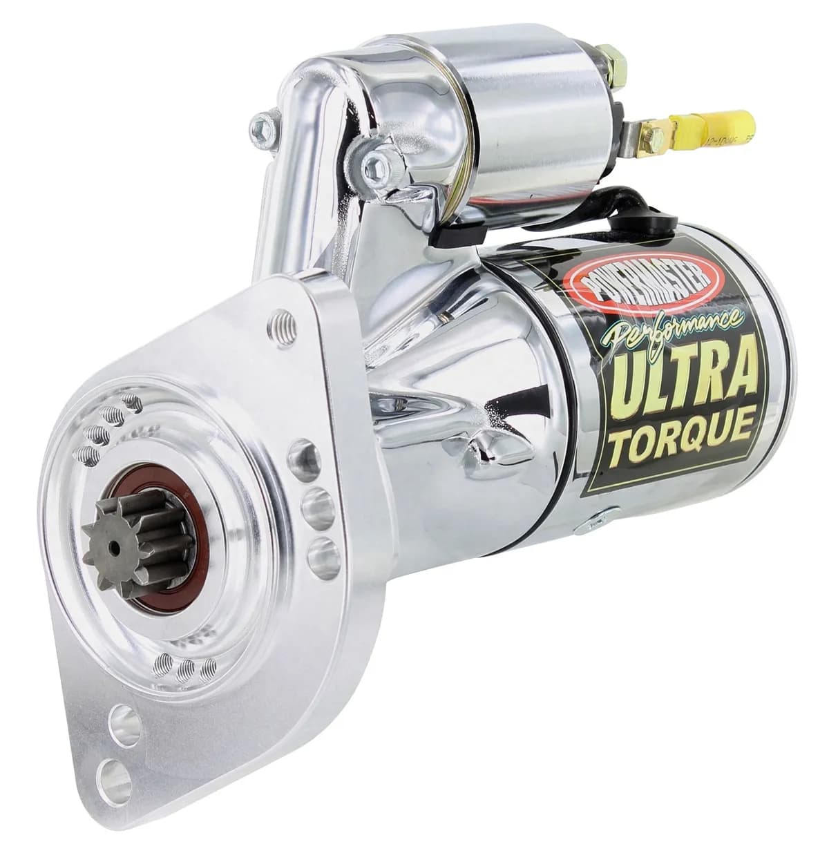 Ultra Torque Starter; 250 ft./lb. Torque; 18:1 Compression Ratio; 4.5:1 Gear Reduction; Chrome;