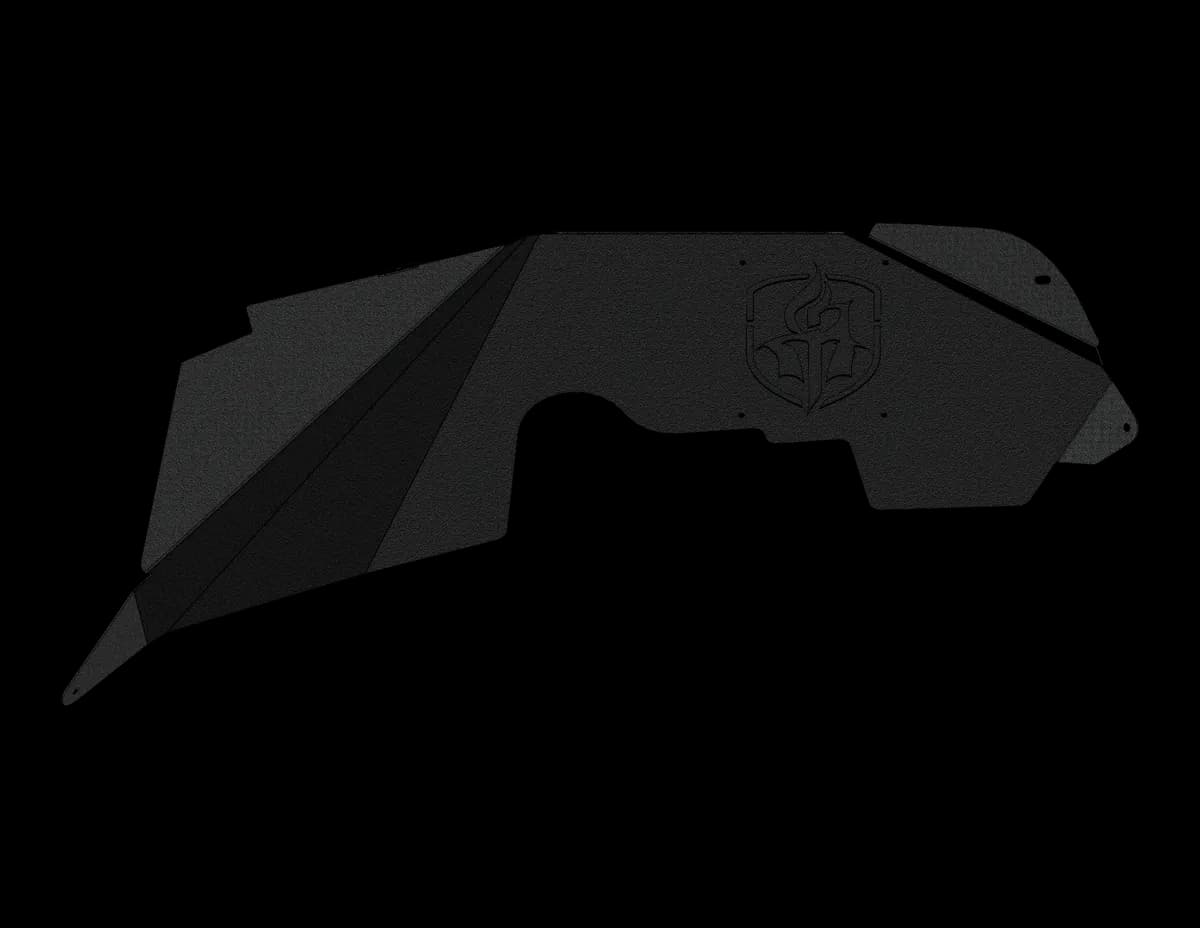 0717 Jeep Wrangler Stealth Front Fender Liner JK Body Armor Black Steel