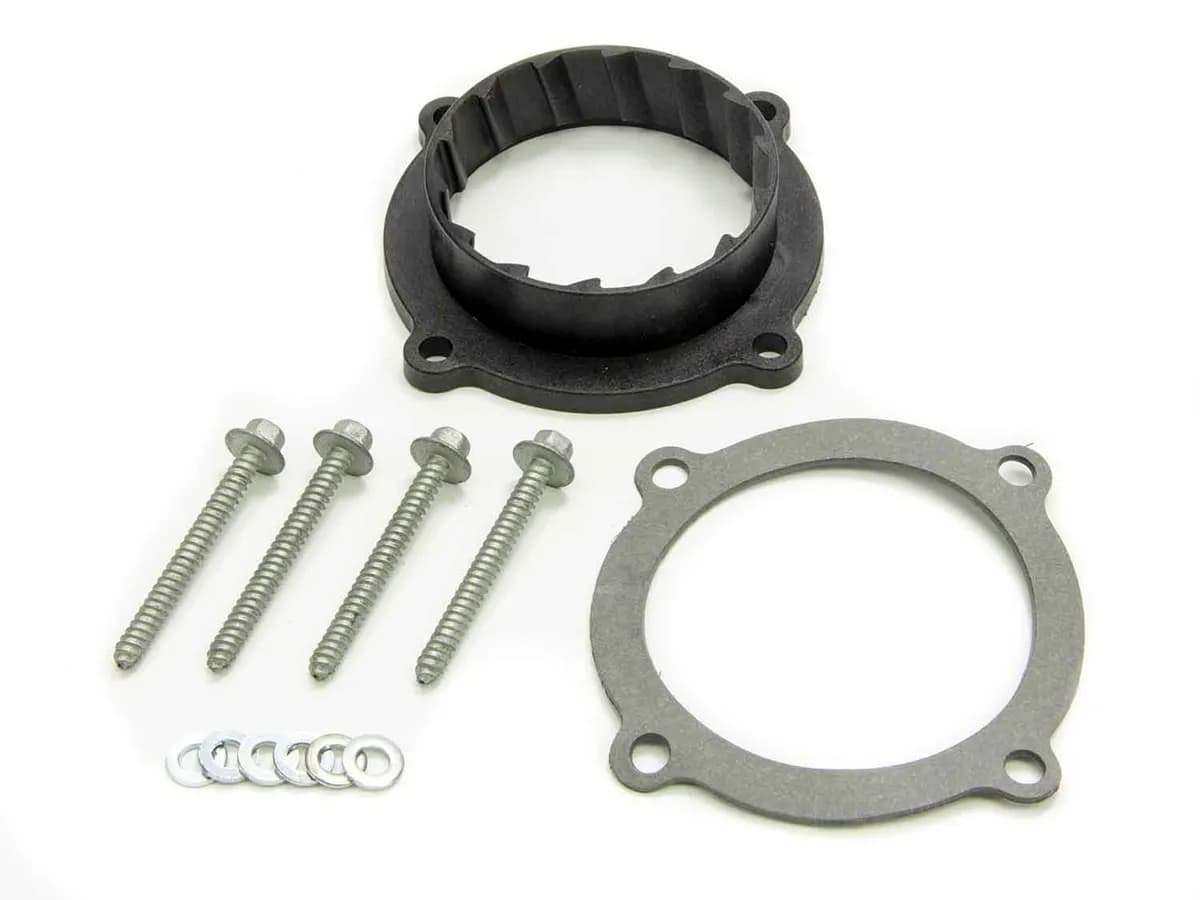 Vortice Throttle Body Spacer; Increases Lower End Torque/Fuel Efficiency/Throttle Response w/Stock Or Volant Intakes; Incl. Gasket And Hardware; Glass-Filled Nylon Composite;