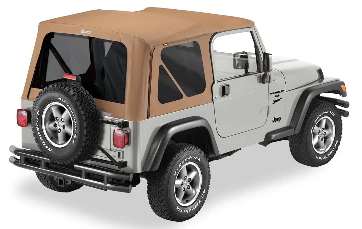 Spice Replace-a-Top Replace-a-Top Fabric-only Soft Top Jeep 97-02 Wrangler; No door skins included; Tinted side and rear windows