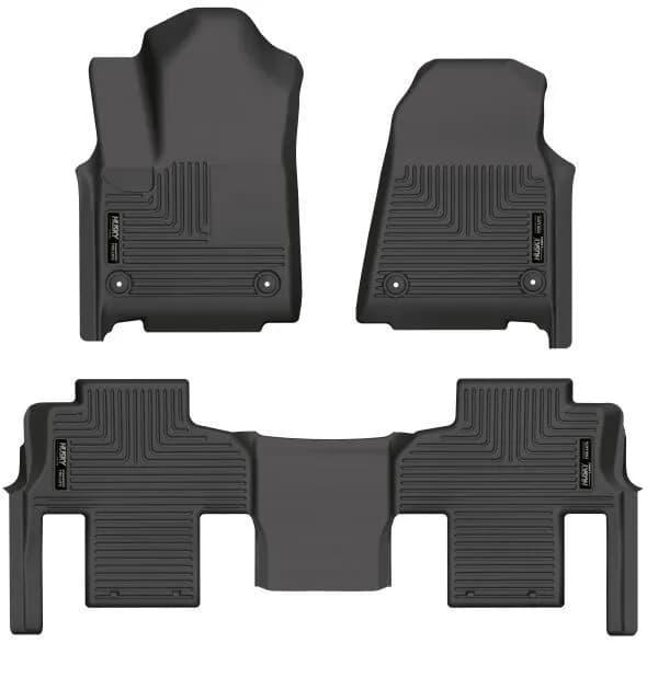 2223 Grand Wagoneer/Wagoneer Front And Second Rows Floor Liner Black