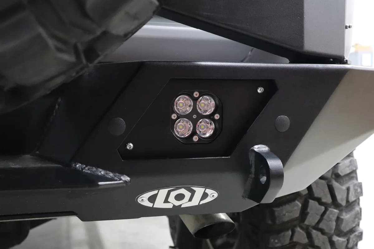 Destroyer Rear Light Bezel, Fits LoD Radiant Pro LED Surface Mount Lights (Black Powder Coated)