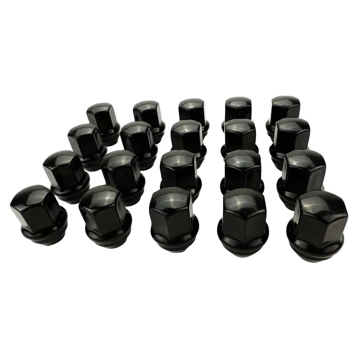Crown Automotive Jeep Replacement 6509422BLK Black Lug Nut Kit for 2011+ Jeep JL, JT, WK2, & WL Models, M14 x 1.5 Threads