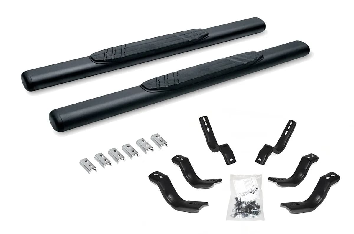 Go Rhino 684409952T - 4 OE Xtreme SideSteps With Mounting Bracket Kit - Textured Black