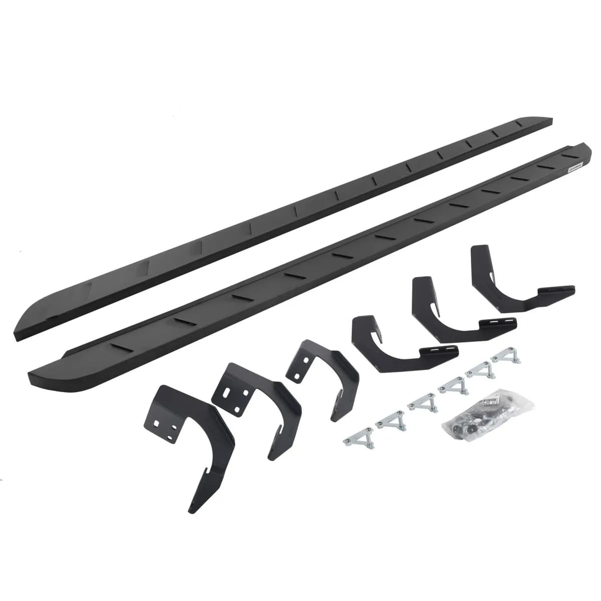 Go Rhino 63420687SPC - RB10 Slim Line Running Boards With Mounting Brackets - Textured Black