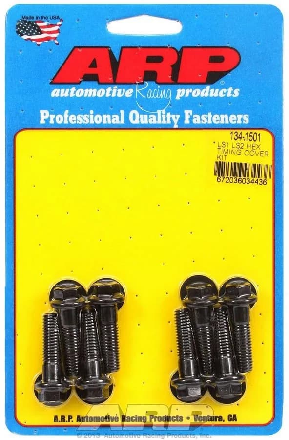 Ls1/Ls2 Hex Bolt Head Black Oxide Timing Cover Bolt Kit