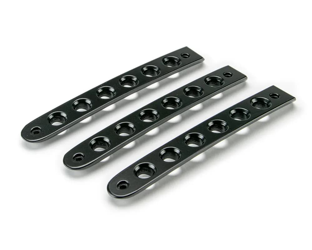 DV8 Offroad D-JP-190015-BK-3 Black Door Handles Inserts; 3-Pieces