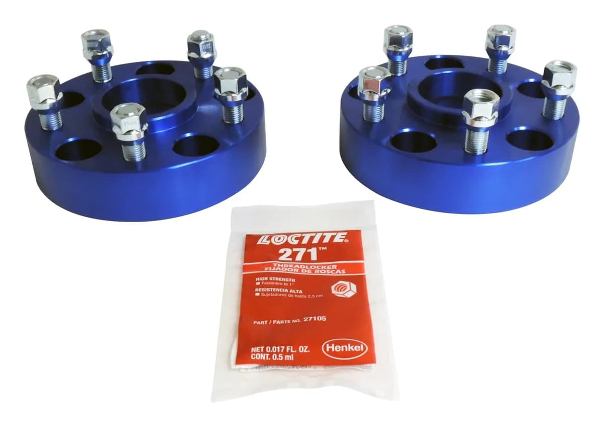 RT Off-Road 1.5in Wide Blue Wheel Spacer Set for 2018+ Jeep JL Wrangler & JT Gladiator